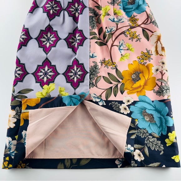 Anthropologie Maeve Lissa Twill Floral Multicolor Sheath Sleeveless Dress Size 2 - Picture 8 of 16